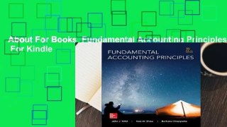 About For Books  Fundamental Accounting Principles  For Kindle