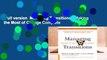 Full version  Managing Transitions,: Making the Most of Change Complete