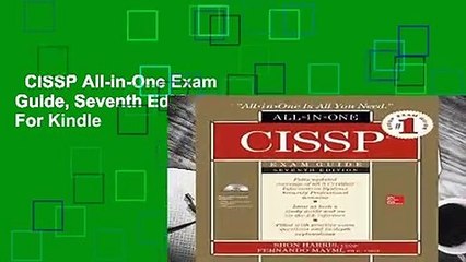 CISSP All-in-One Exam Guide, Seventh Edition  For Kindle