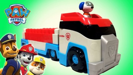 Paw Patrol Ionix Jr  Paw Patroller Construction Blocks - Unboxing Demo Review