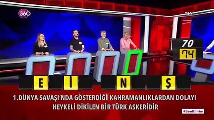 "1. Dünya Savaşı'nda gösterdiği kahramanlıklardan dolayı heykeli dikilen bir Türk askeridir?" sorusuna verilen cevapları