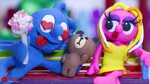 CLAY MIXER: POLICE STOPS TOY COLLECTION  Cartoons Play Doh Stop Motion