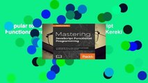 Popular to Favorit  Mastering JavaScript Functional Programming by Federico Kereki