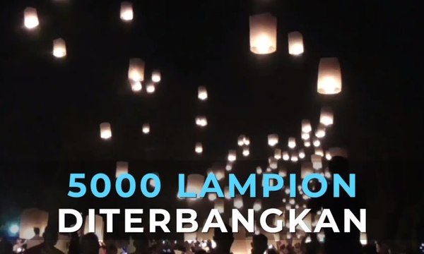 5000 Lampion Diterbangkan