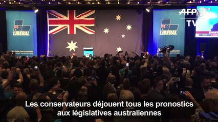 Australie: le miracle électoral de Morrison en une des journaux