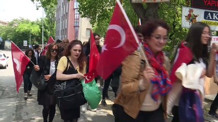 Lise öğrencilerinden '19 Mayıs' yürüyüşü - ANKARA