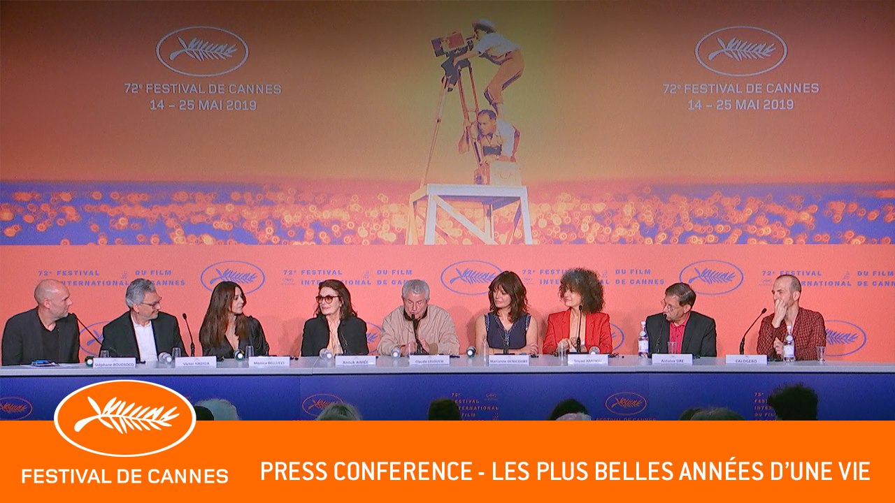 LES PLUS BELLES ANNEES DUNE VIE - Press conference - Cannes 2019 - EV