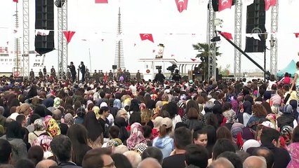 Cumhurbaşkanı Erdoğan: 'İsmi, bayrağı, coğrafyası değişmiş olsa da bizim devletimiz hep tektir'- SAMSUN