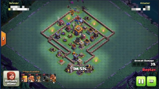 3 star attack strategy. Clash of clans. Builder hall