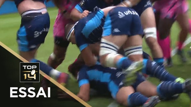 TOP 14 - Essai Bismarck DU PLESSIS (MHR) - Montpellier - Paris - J25 - Saison 2018/2019