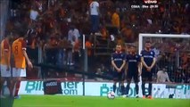 Selcuk Inan gets a yellow card because he argued with Belhanda about free kick!