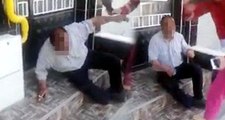 Gaziantep'te Taciz Şüphelisini Terlikle Dövüp, Polise Teslim Ettiler