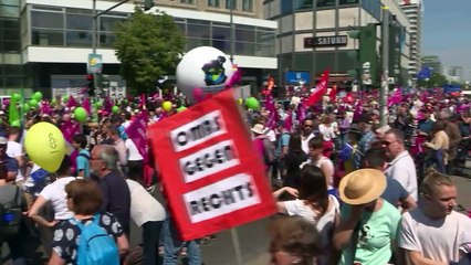 Mobilização em cidades alemãs contra nacionalismo