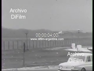 Avion Avro HS748 de Aerolineas Argentinas aterrizando 1967