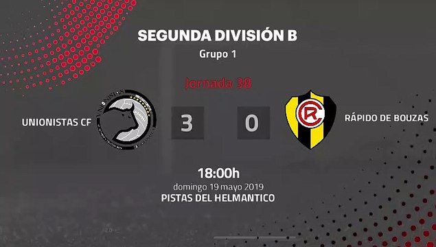 Resumen partido entre Unionistas CF y Rápido de Bouzas Jornada 38 Segunda División B