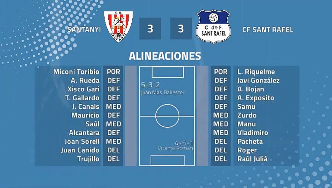 Resumen partido entre Santanyi y CF Sant Rafel Jornada 42 Tercera División