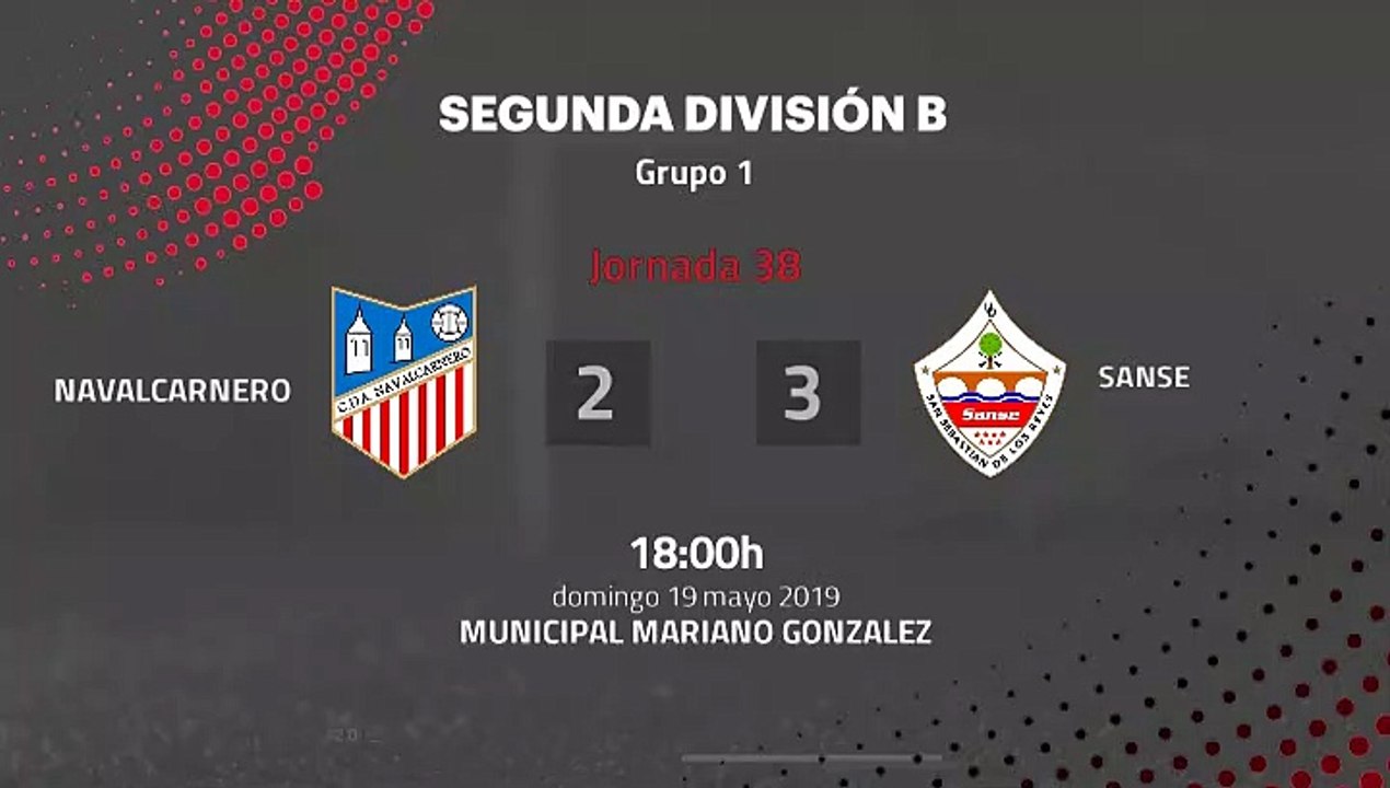 Resumen partido entre Navalcarnero y Sanse Jornada 38 Segunda División B