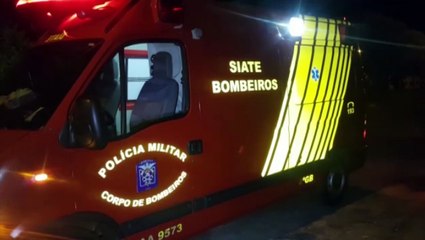 Mulher fica ferida após cair em imóvel no Bairro Santa Felicidade