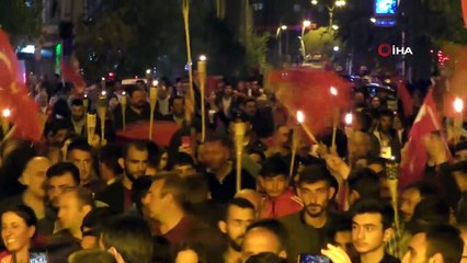 Ardahan'da binler 19 Mayıs'ta meş'alelerle yürüdü