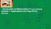 Introduction to Mathematical Programming: Volume 1: Applications and Algorithms  Review