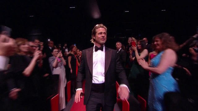 Accueil de Brad Pitt dans le Palais des Festivals - Cannes 2019