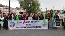 Sivas'ta 'Çerkez Sürgünü' Protesto Edildi