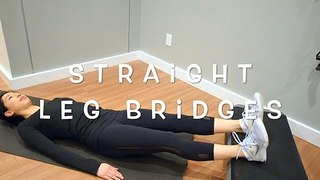 Hamstring Tendinopathies & Strains - Straight Leg Isometric Bridges