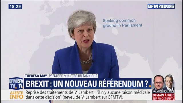 Brexit: Theresa May demande aux députés britanniques de faire des compromis