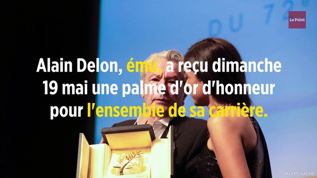 Festival de Cannes : en larmes, Alain Delon reçoit sa palme d'or d'honneur