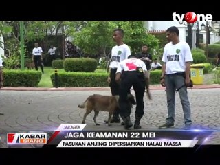 Puluhan Anjing Pintar Siap Hadapi Demo 22 Mei