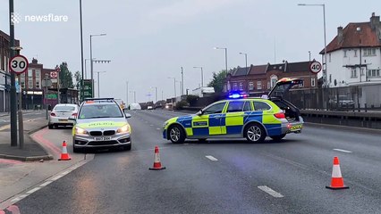 Police attend scene of London hit-and-run after man was fatally injured