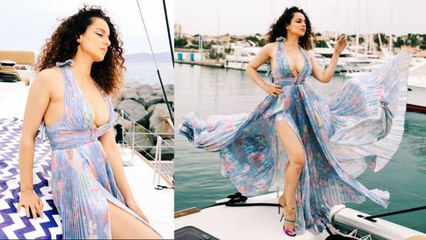 Kangana Ranaut's swag in floral dress at Cannes Film Festival: Check Out Here | FilmiBeat