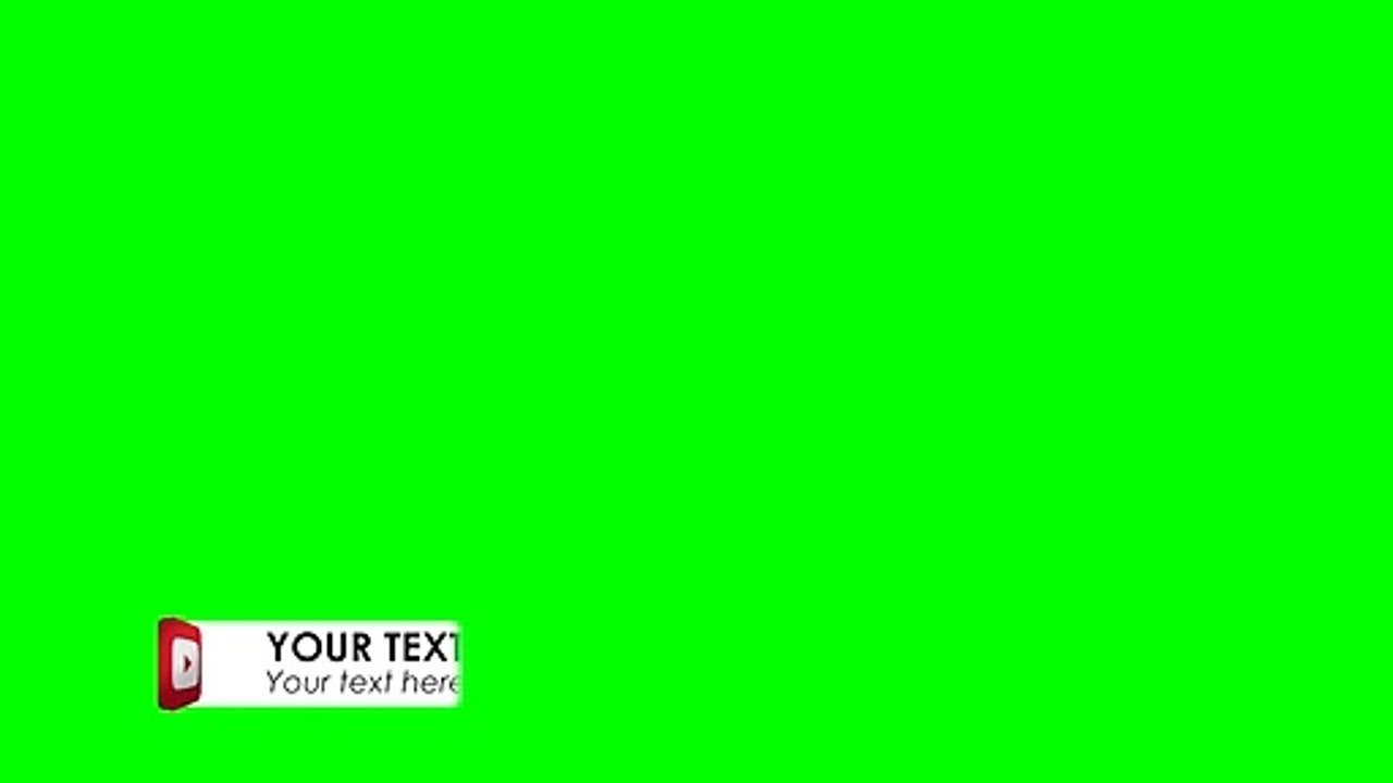YouTube Logo Banner Green Screen - FREE