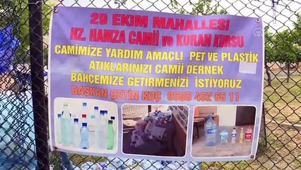 Atık pet şişelerin geliri cami yapımına harcanıyor - ANKARA