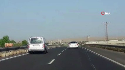 Şanlıurfa’da pes dedirten yolculuk kamerada