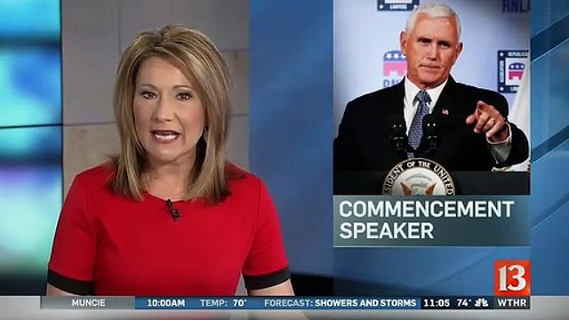 Graduates Walk Out Of Mike Pence Address