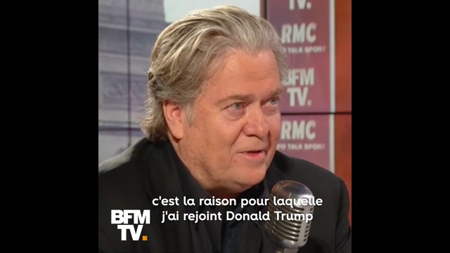 Le mouvement souverainiste va renforcer l'Europe , selon Steve Bannon, soutien du RN aux européennes