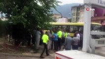 Otobüs şoförü ile yolcu arasında kavga