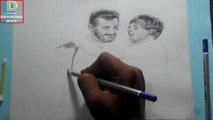 Pencil Sketch Of Salman Khan & Shahrukh Khan From ZERO Movie 2018 (377 )