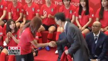 S. Korean women's football team gather support ahead of World Cup