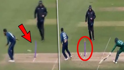 ENG VS PAK | Adil Rashid run out | ஸ்டெம்பை பார்க்காமலே ரன் அவுட்டில் கலக்கிய அடில் ரசித்!- வீடியோ