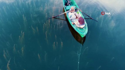 Kaçak balık avcıları drone’dan saklanırken ilginç görüntüler oluşturdu