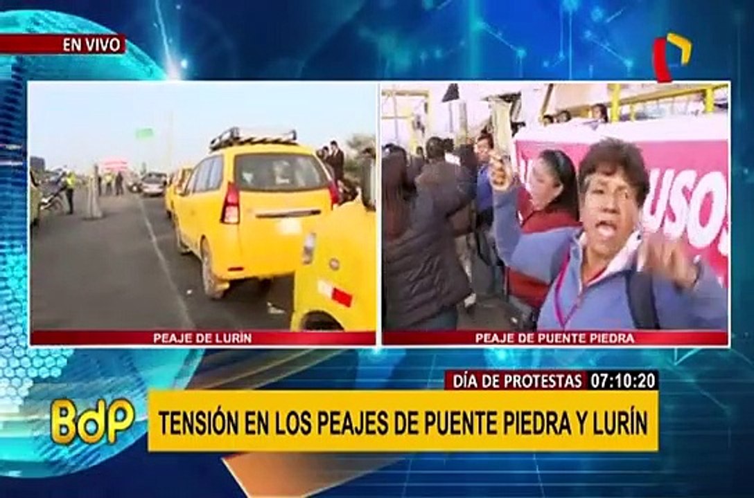 Puente Piedra: decenas protestan contra el pago excesivo de peajes