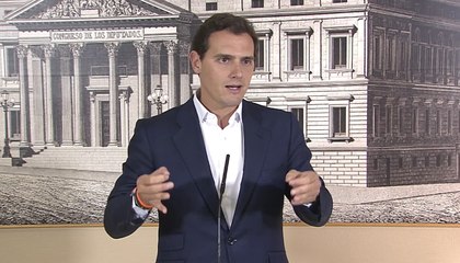 Rivera pedirá la "suspensión de los diputados catalanes" que dieron el golpe