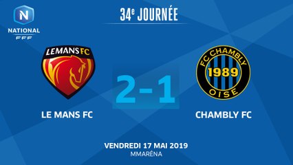 J34 : Le Mans FC - FC Chambly (2-1), le résumé I National FFF 2018-2019