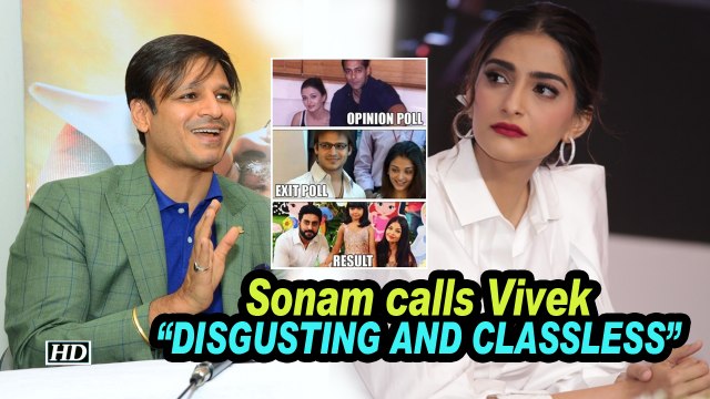 Sonam K Ahuja calls Vivek Oberoi DISGUSTING AND CLASSLESS