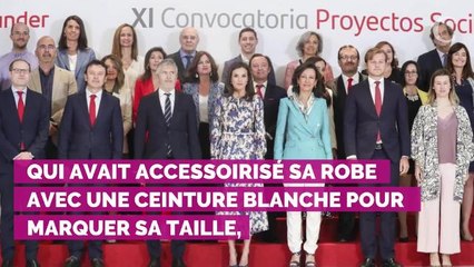 PHOTOS. Letizia d'Espagne très élégante dans une robe imprimée issue d'une marque française