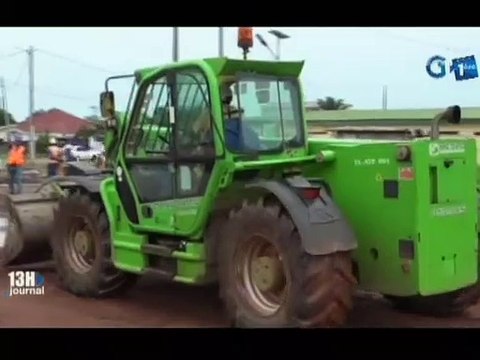 RTG - Visite de l’axe du 2ème arrondissement de la commune de Port-Gentil par le Ministre du budget
