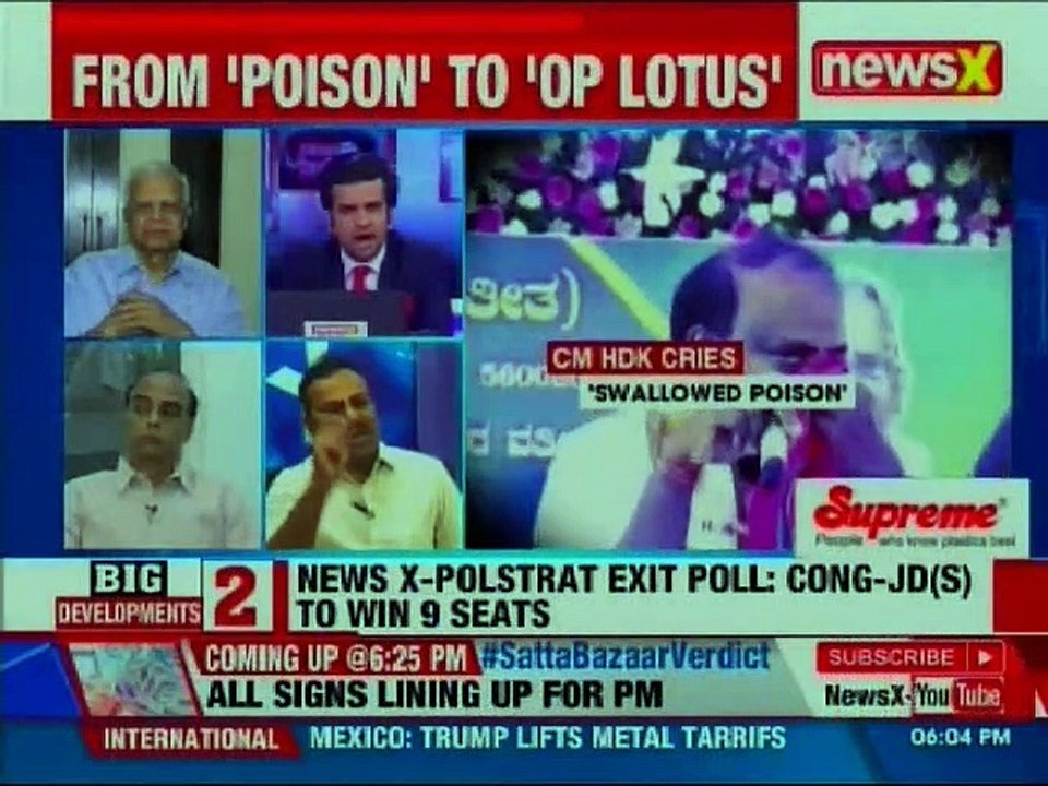 Exit poll predictions, battle for Karnataka; BJP likely to win 17 seats out of 28 seats