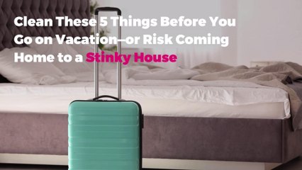 Clean These 5 Things Before You Go on Vacation—or Risk Coming Home to a Stinky House